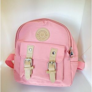 Baby Pink Backpack Purse - small everyday carry all bag